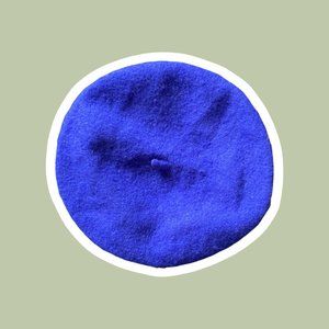 Blue Wool Beret